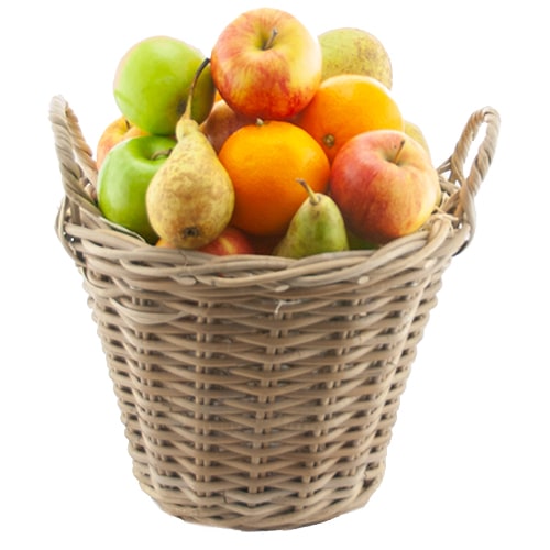 Fruitmand vol met plukfruit