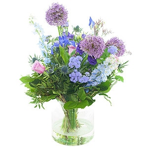 field bouquet blue purple
