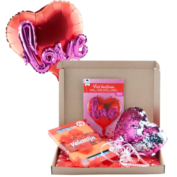 Valentijn cadeau proeverij met love ballon