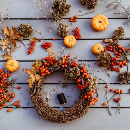 make an autumn wreath 5.0